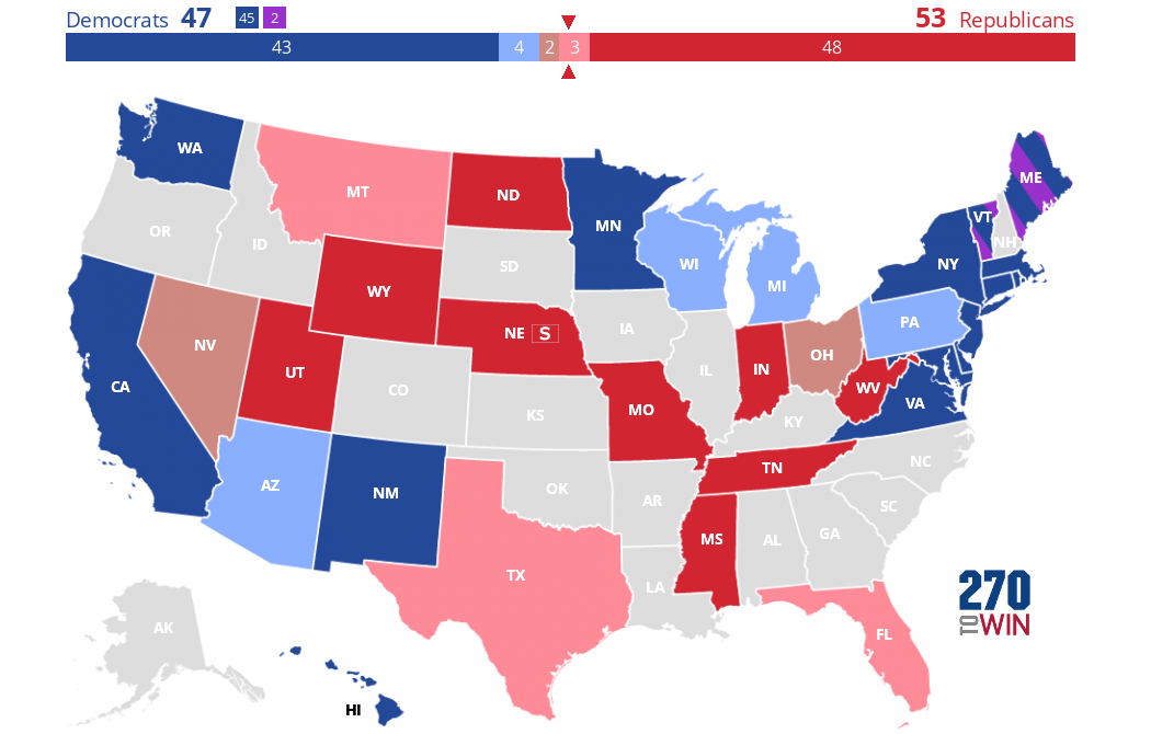 2024 Senate Election Interactive Map - 270toWin